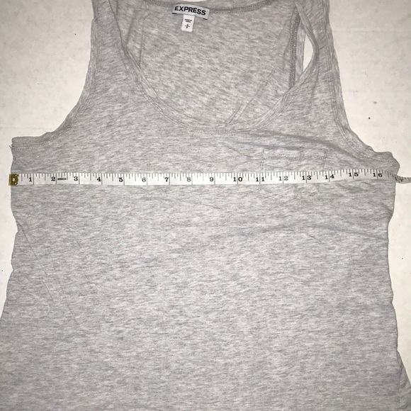 Express tank top, grey, size S/P little pockets in front - Picture 3 of 11